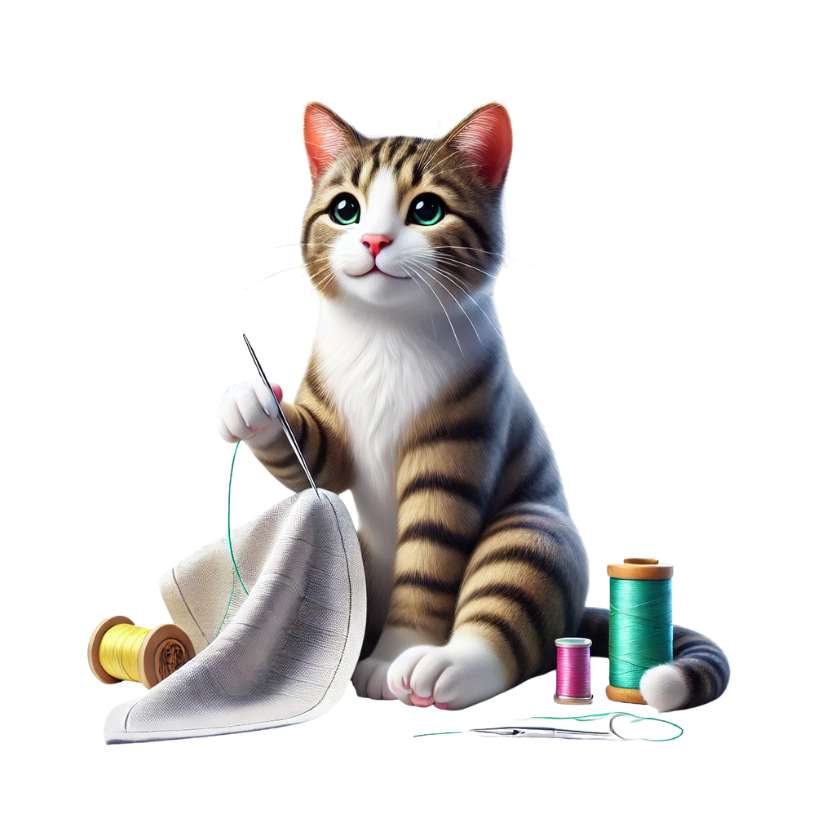 Háčkované, šité